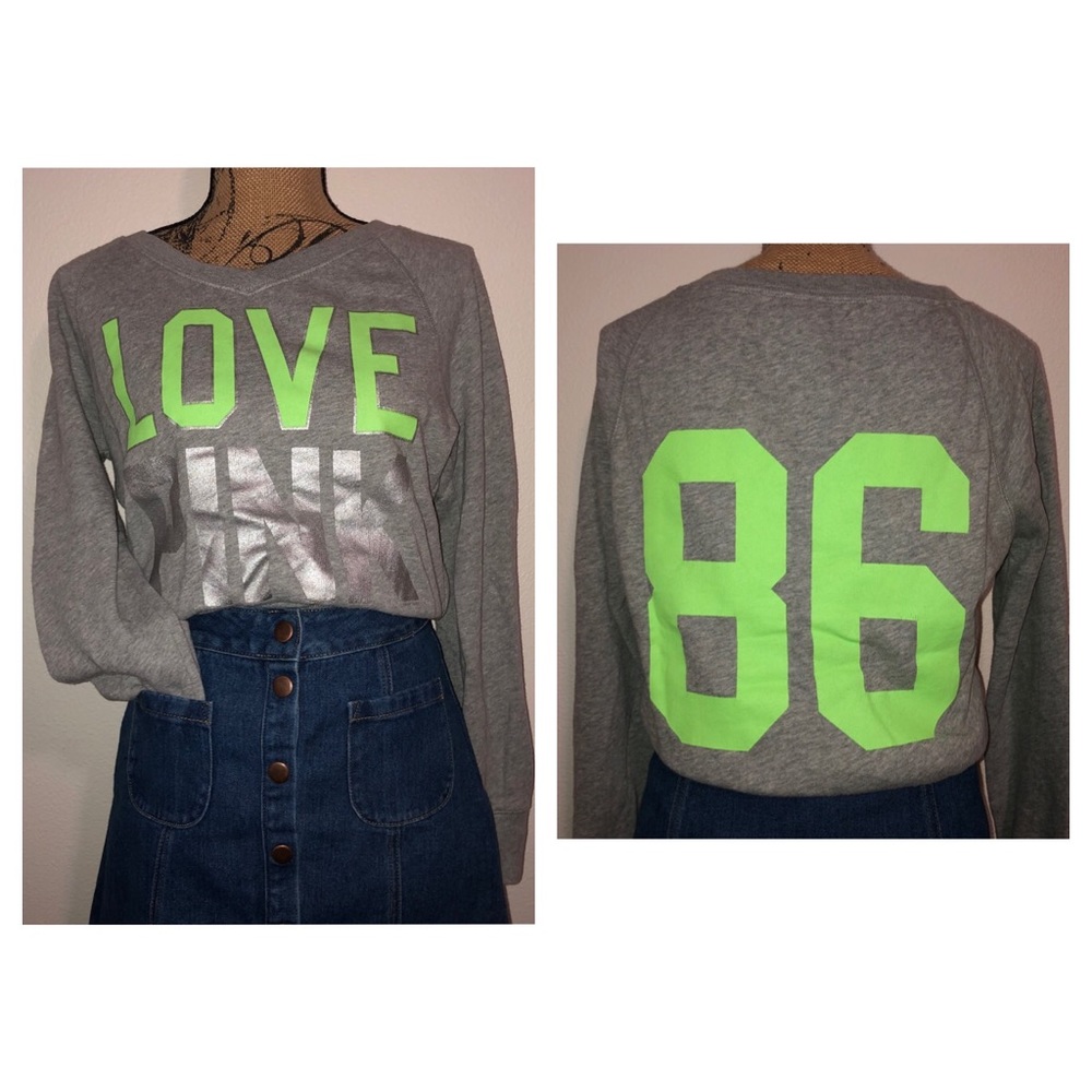 PINK VS Grey Sweater - Size XS